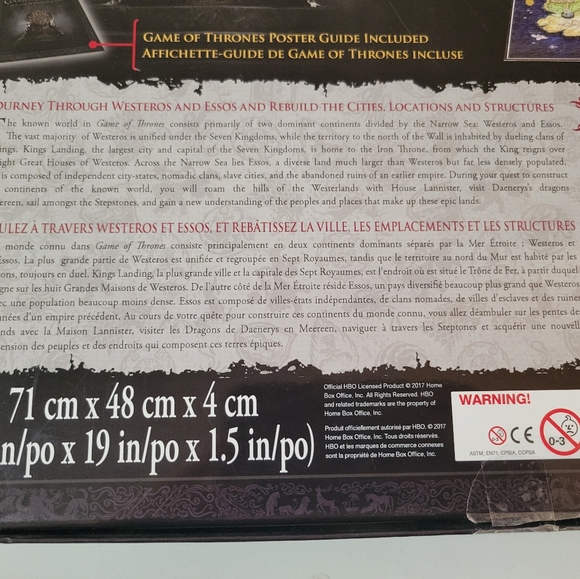 Game of Thrones 4D Puzzle of Westeros Essos 4D Cityscape [891Piece] - Picture 8 of 8